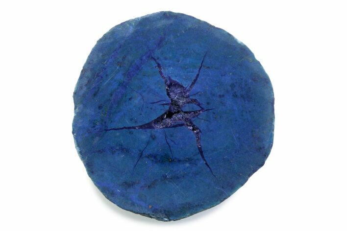 Vivid Blue Cut/Polished Azurite Nodule - Siberia #379862